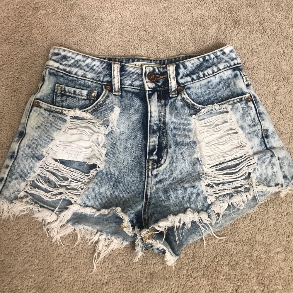 Bullhead Distressed Denim Shorts